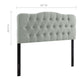 Annabel Diamond Tufted Upholstered Fabric Headboard
