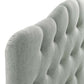 Annabel Diamond Tufted Upholstered Fabric Headboard