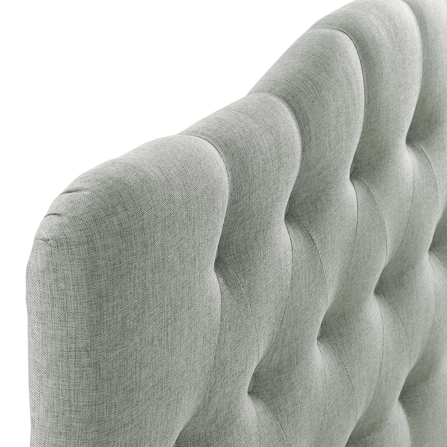 Annabel Diamond Tufted Upholstered Fabric Headboard