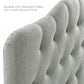 Annabel Diamond Tufted Upholstered Fabric Headboard