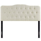 Annabel Diamond Tufted Upholstered Fabric Headboard