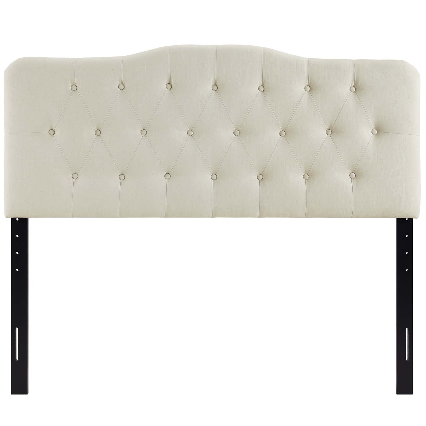 Annabel Diamond Tufted Upholstered Fabric Headboard