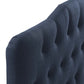Annabel Diamond Tufted Upholstered Fabric Headboard