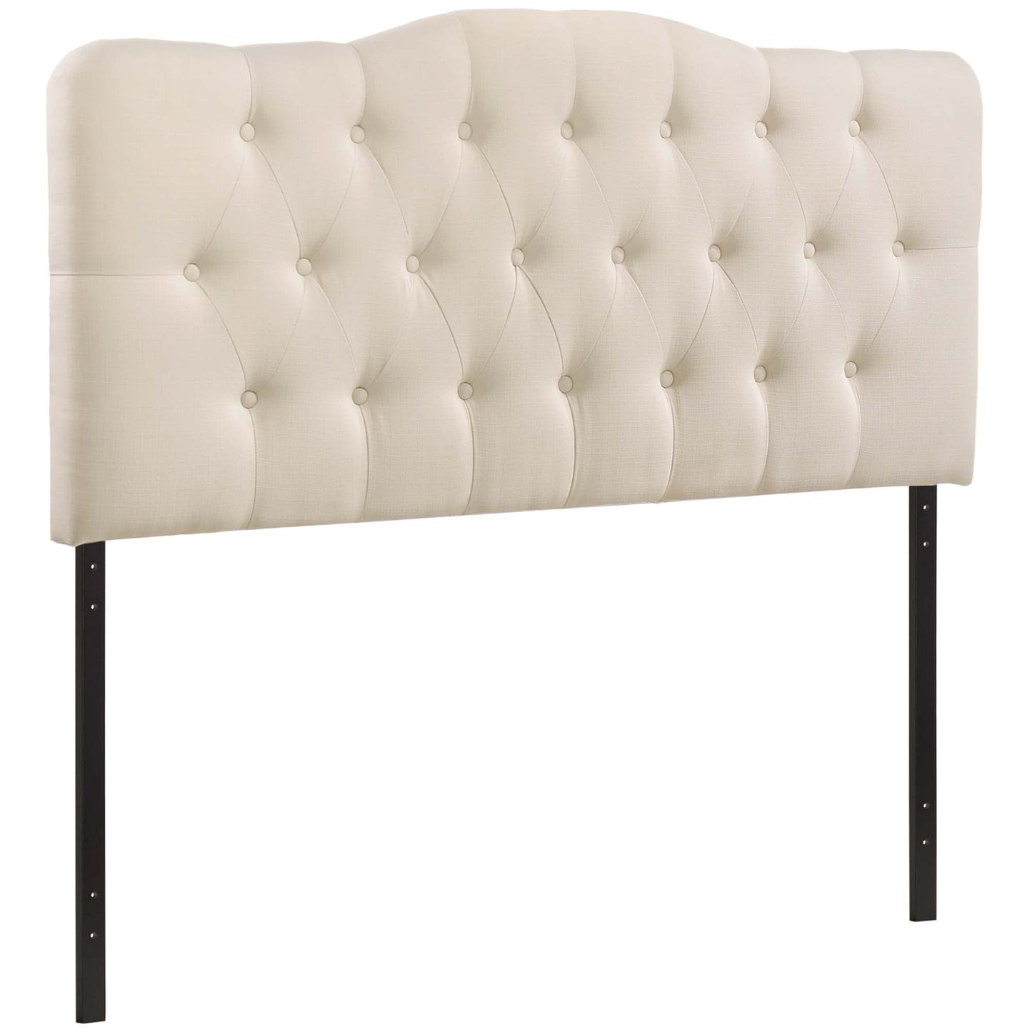 Annabel Diamond Tufted Upholstered Fabric Headboard