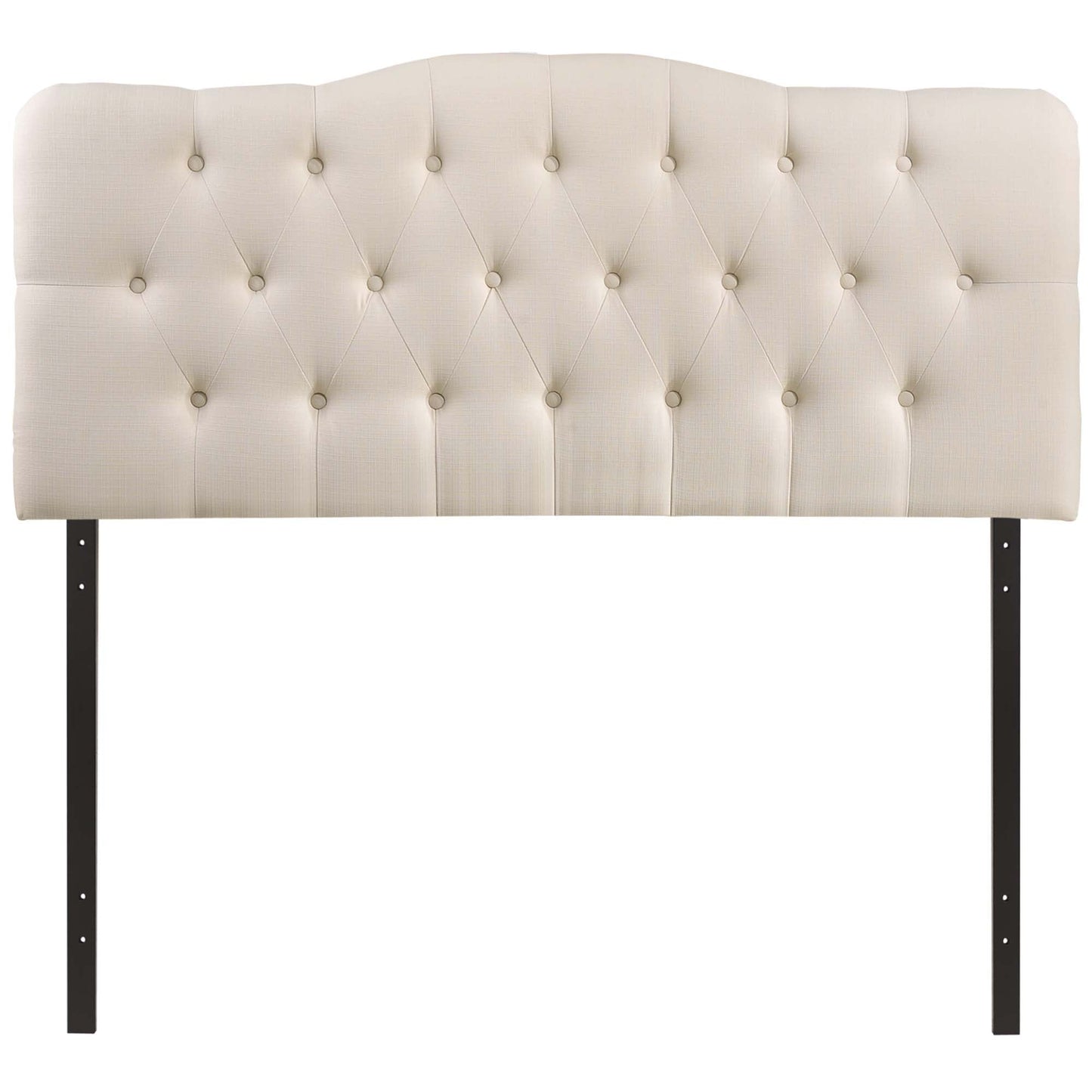 Annabel Diamond Tufted Upholstered Fabric Headboard