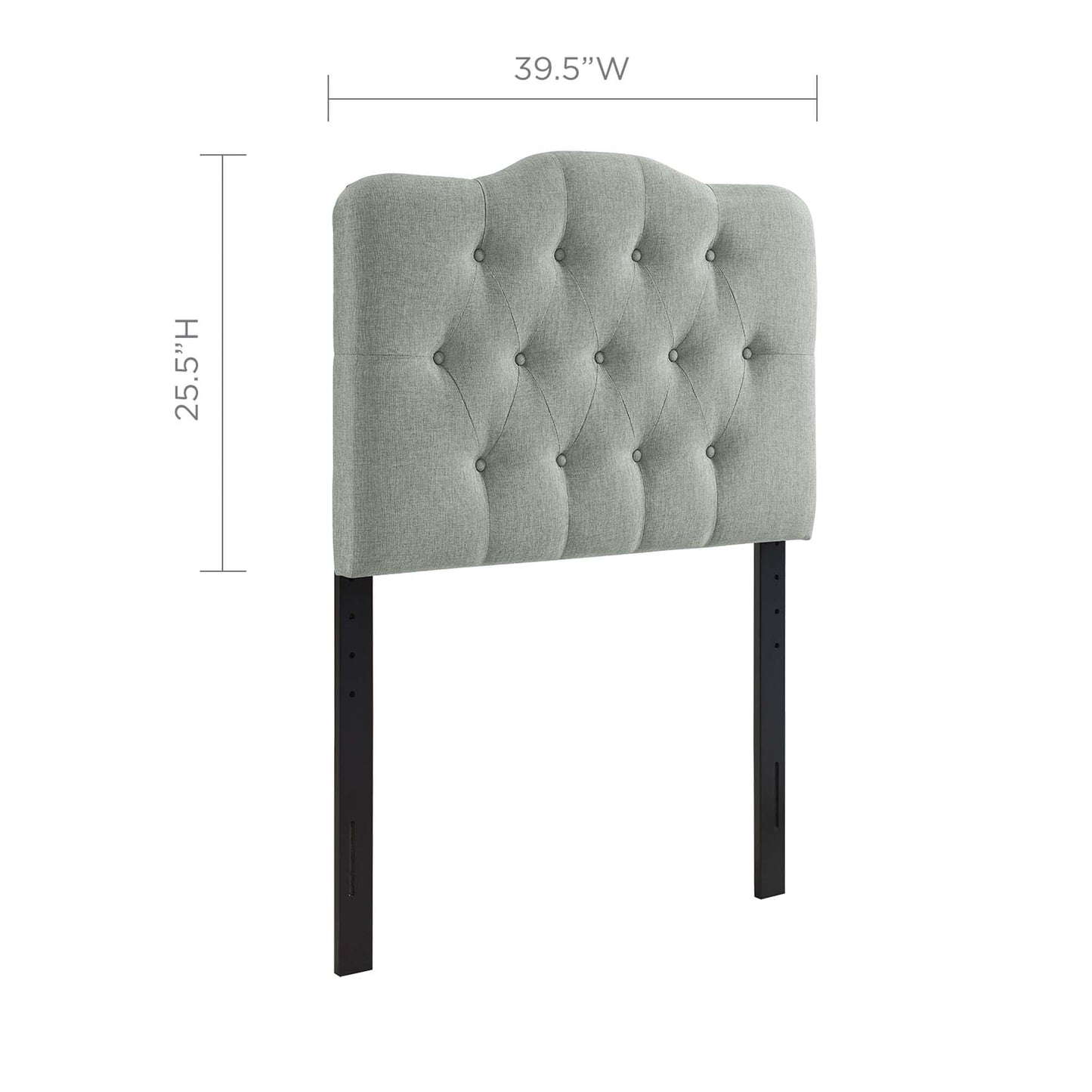 Annabel Diamond Tufted Upholstered Fabric Headboard