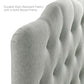 Annabel Diamond Tufted Upholstered Fabric Headboard