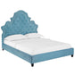 Valentina Tufted Nailhead Performance Velvet Platform Bed