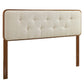 Bridgette Wood Platform Bed With Splayed Legs