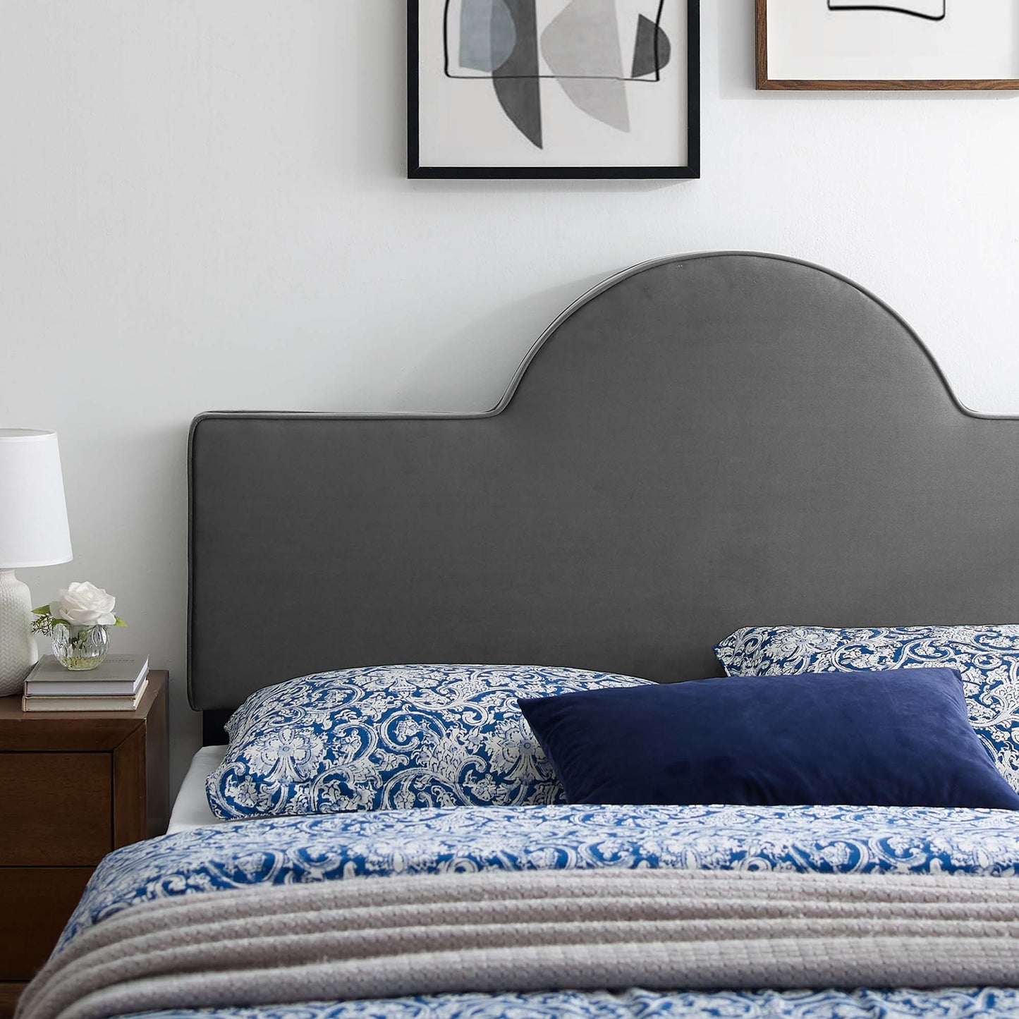 Dawn Performance Velvet Headboard