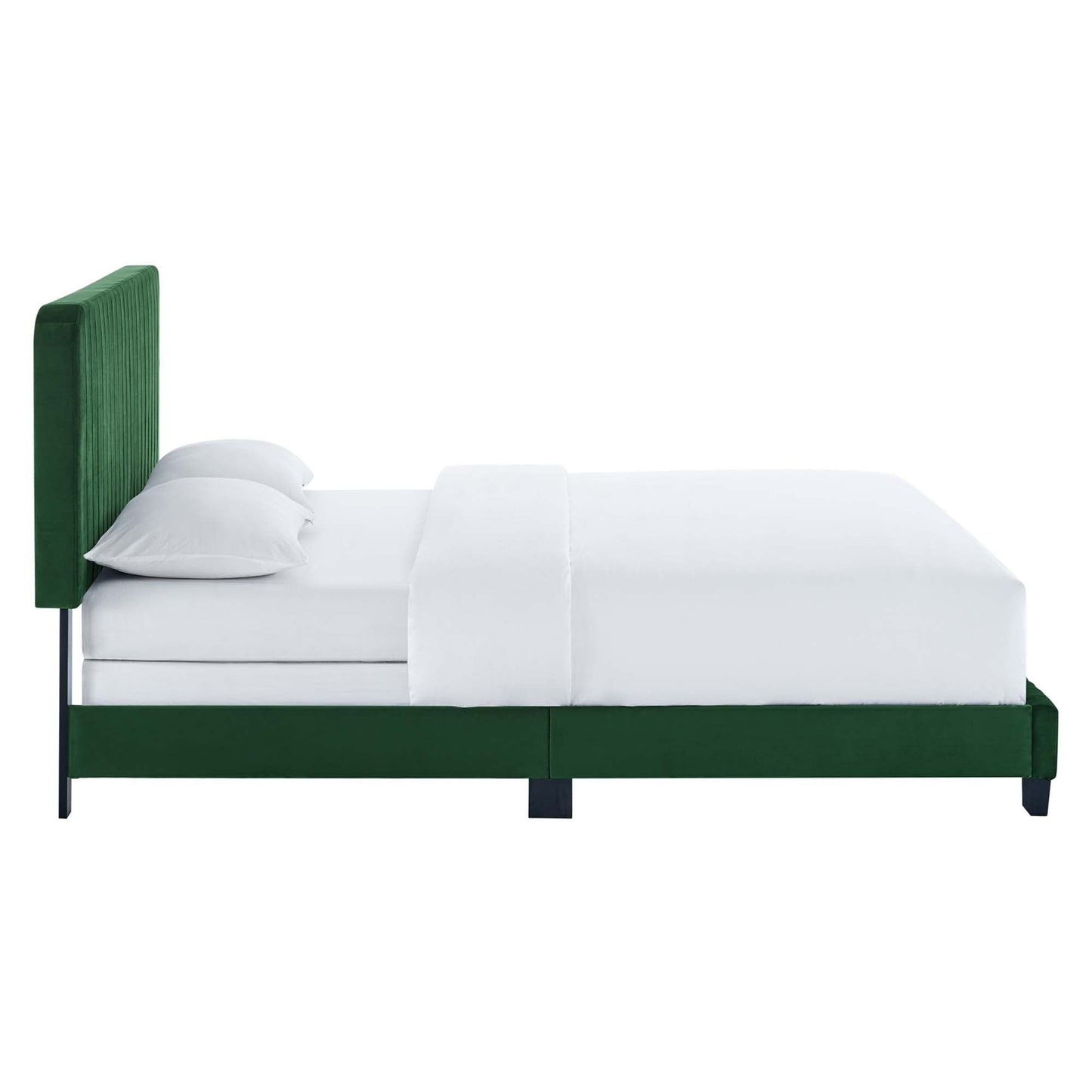 Celine Channel Tufted Performance Velvet Bed