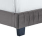 Celine Channel Tufted Performance Velvet Bed