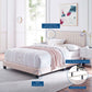 Celine Channel Tufted Performance Velvet Bed