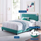 Celine Channel Tufted Performance Velvet Bed