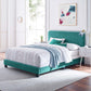 Celine Channel Tufted Performance Velvet Bed