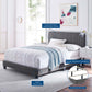 Celine Channel Tufted Performance Velvet Bed