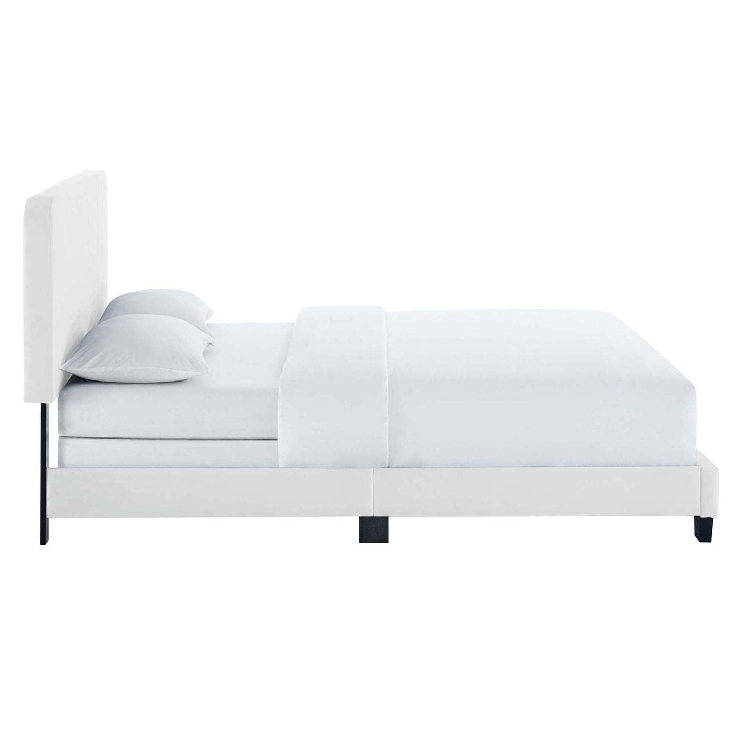 Celine Channel Tufted Performance Velvet Bed