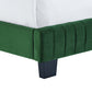 Celine Channel Tufted Performance Velvet Bed