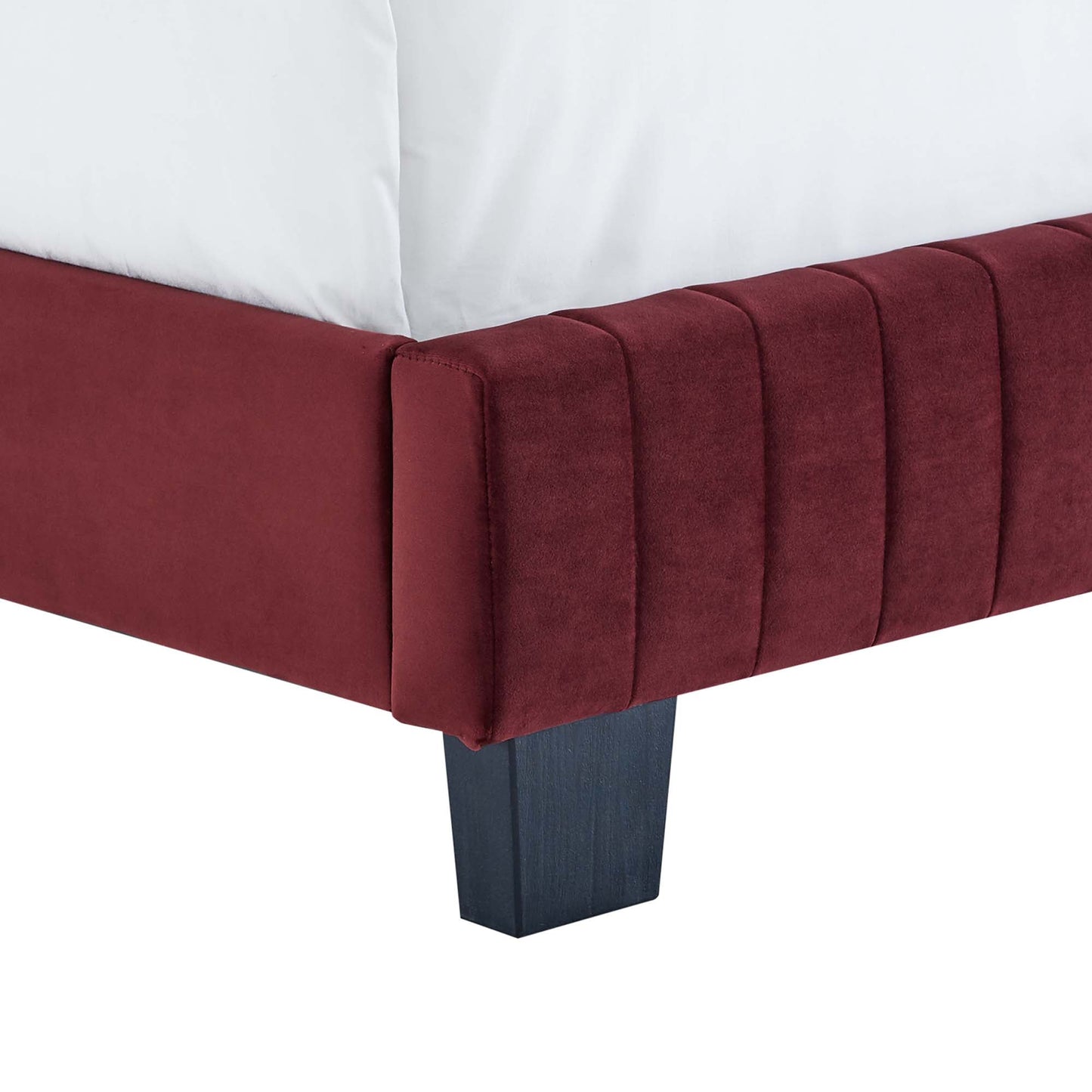 Celine Channel Tufted Performance Velvet Bed