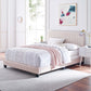 Celine Channel Tufted Performance Velvet Bed