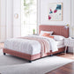 Celine Channel Tufted Performance Velvet Bed