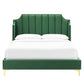 Daniella Performance Velvet Queen Platform Bed