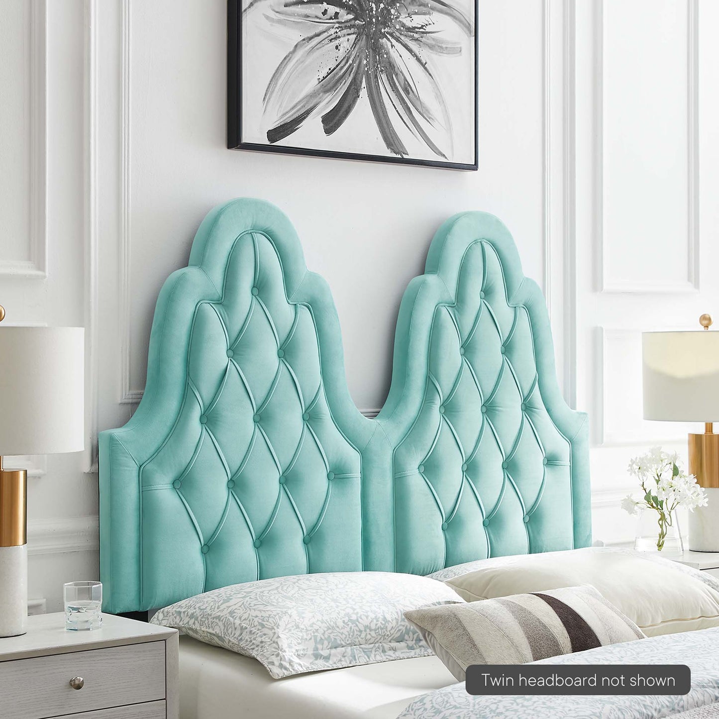 Augustine Tufted Performance Velvet Headboard