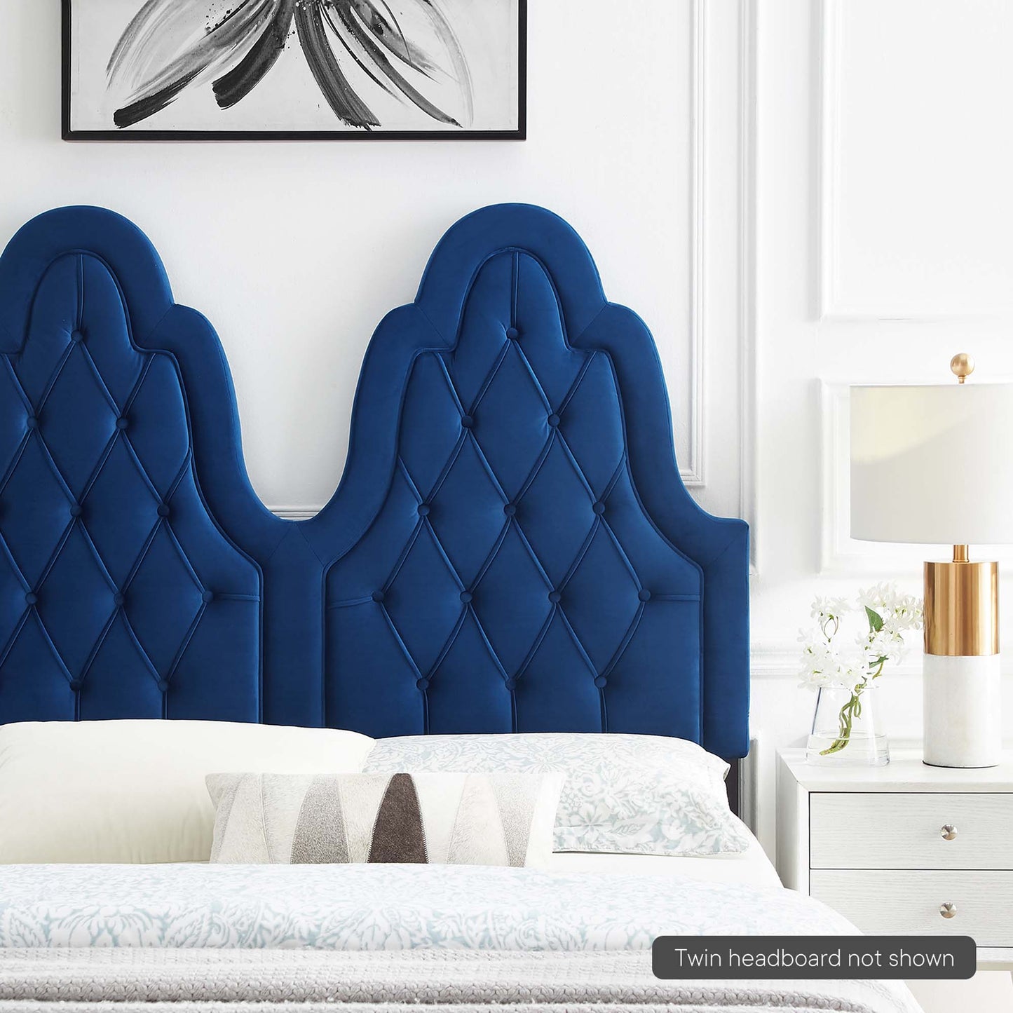 Augustine Tufted Performance Velvet Headboard