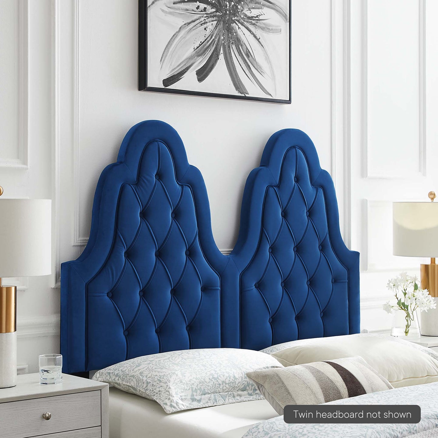 Augustine Tufted Performance Velvet Headboard