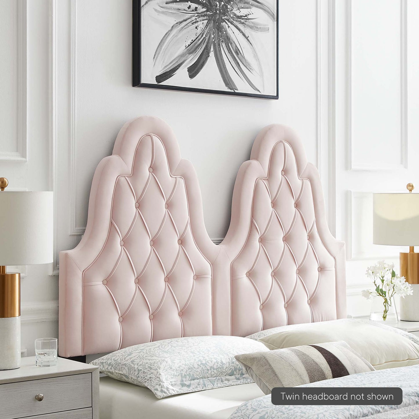 Augustine Tufted Performance Velvet Headboard
