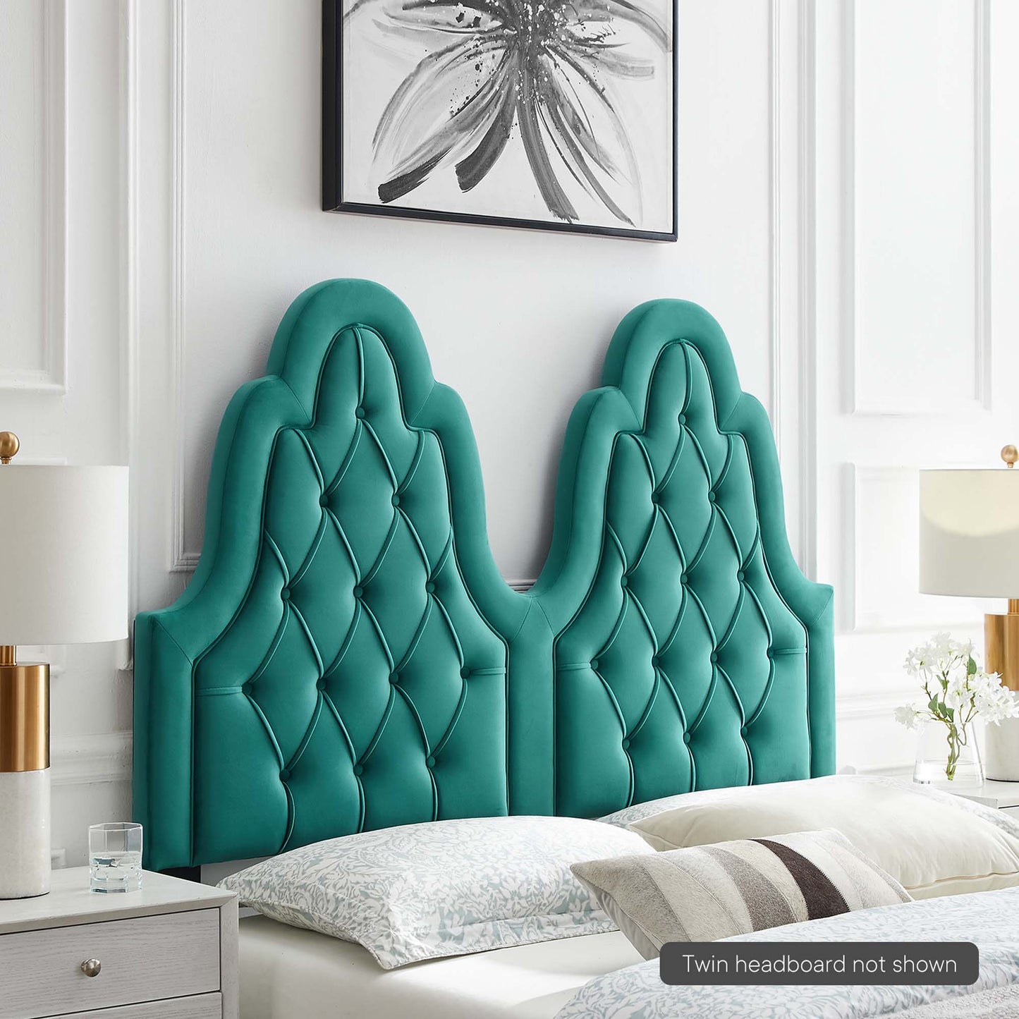 Augustine Tufted Performance Velvet Headboard