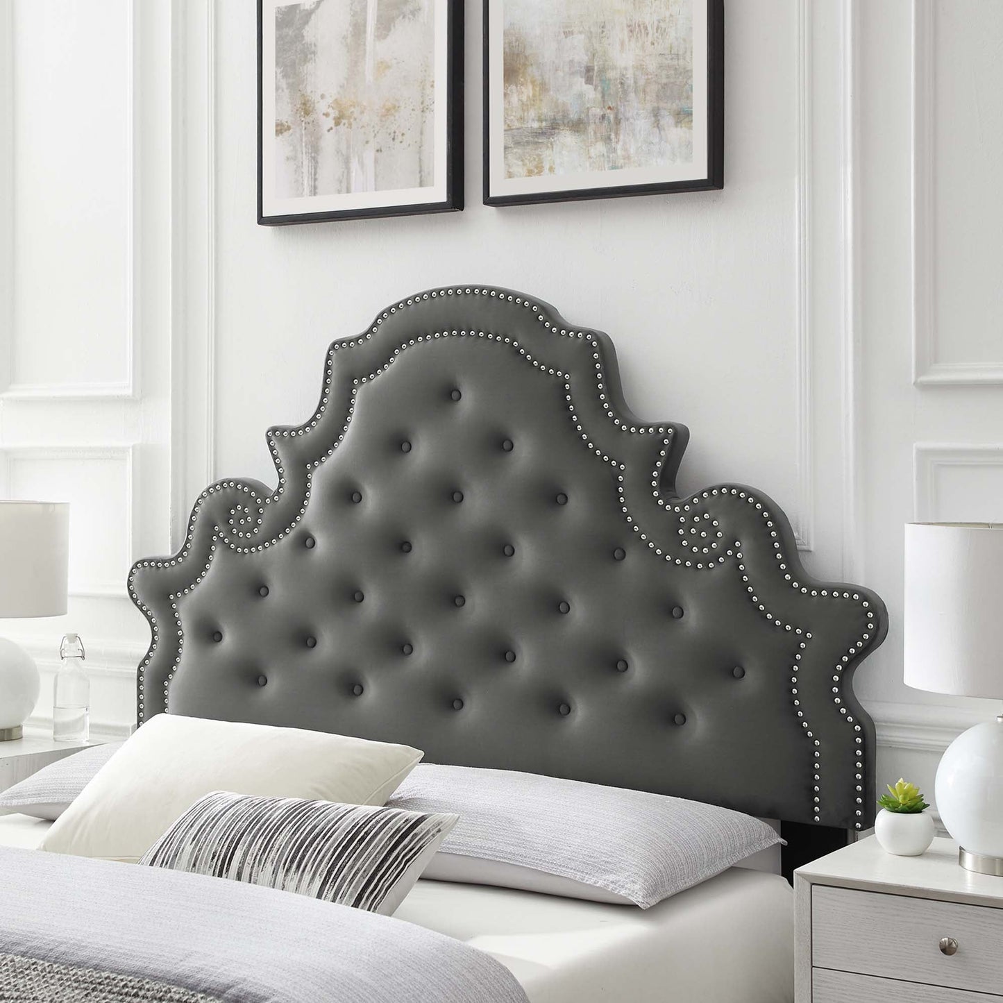 Diana Tufted Performance Velvet Headboard