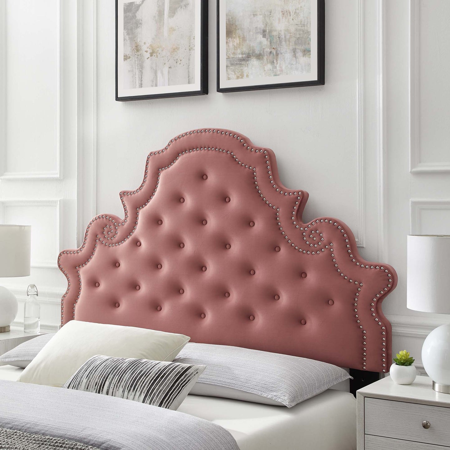 Diana Tufted Performance Velvet Headboard