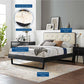 Bridgette Wood Platform Bed With Angular Frame