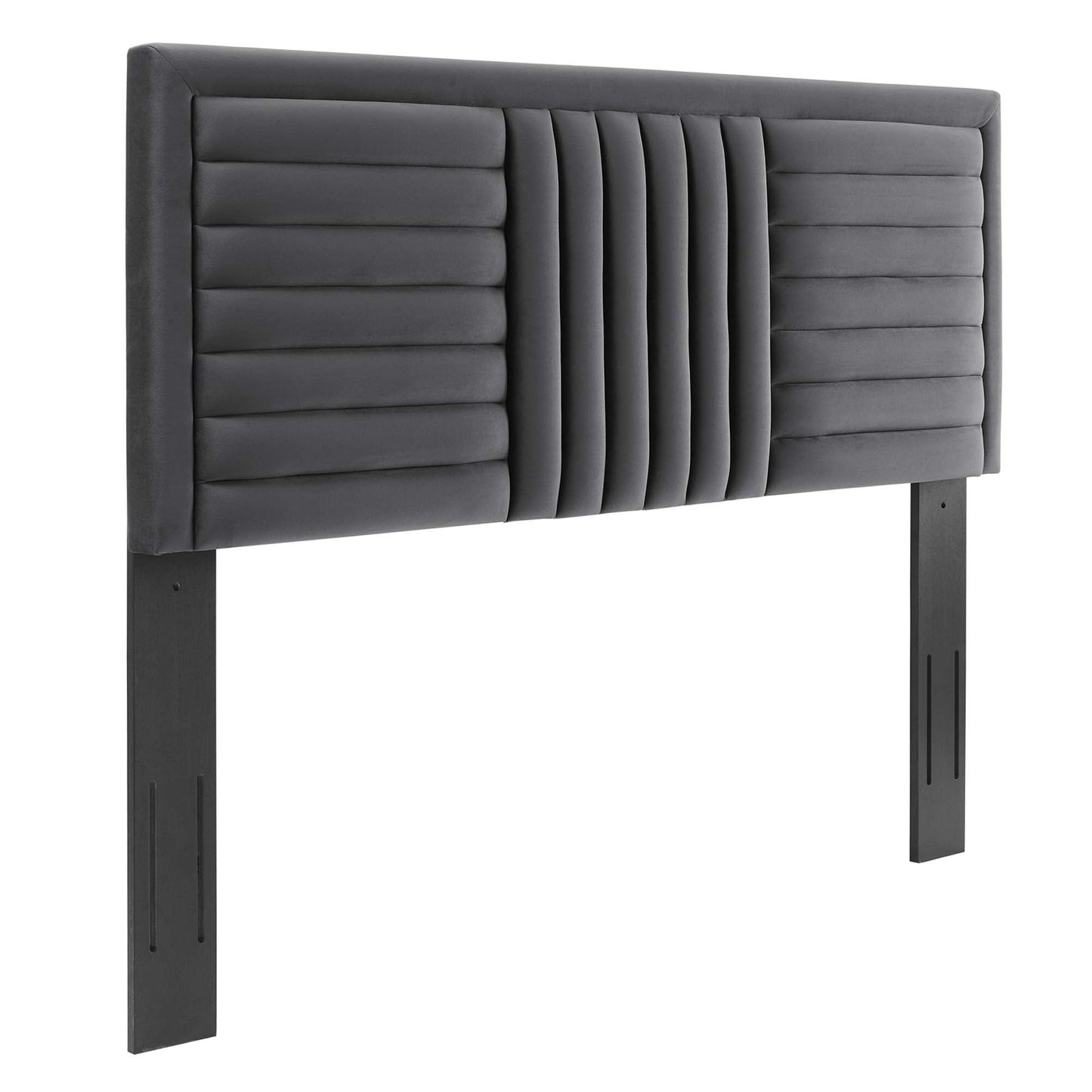 Believe Channel Tufted Performance Velvet Headboard