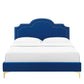 Aviana Performance Velvet Bed With Gold Legs