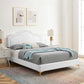 Aviana Performance Velvet Bed With Gold Legs