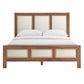 Capri Wood Grain Platform Bed
