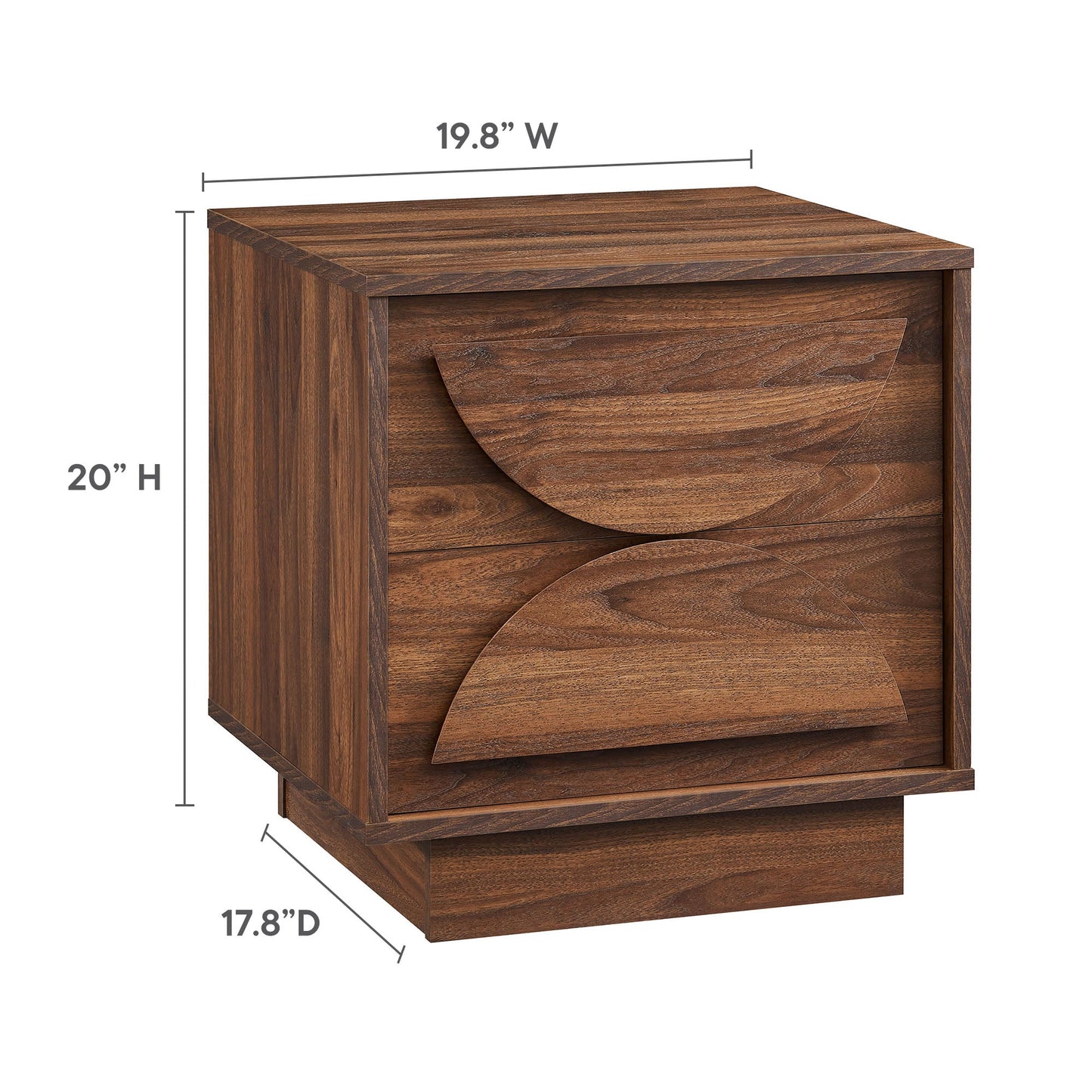 Bulwark 2-Drawer Nightstand