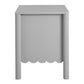 Emmeline Scalloped 2-Drawer Nightstand