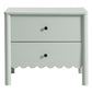 Emmeline Scalloped 2-Drawer Nightstand