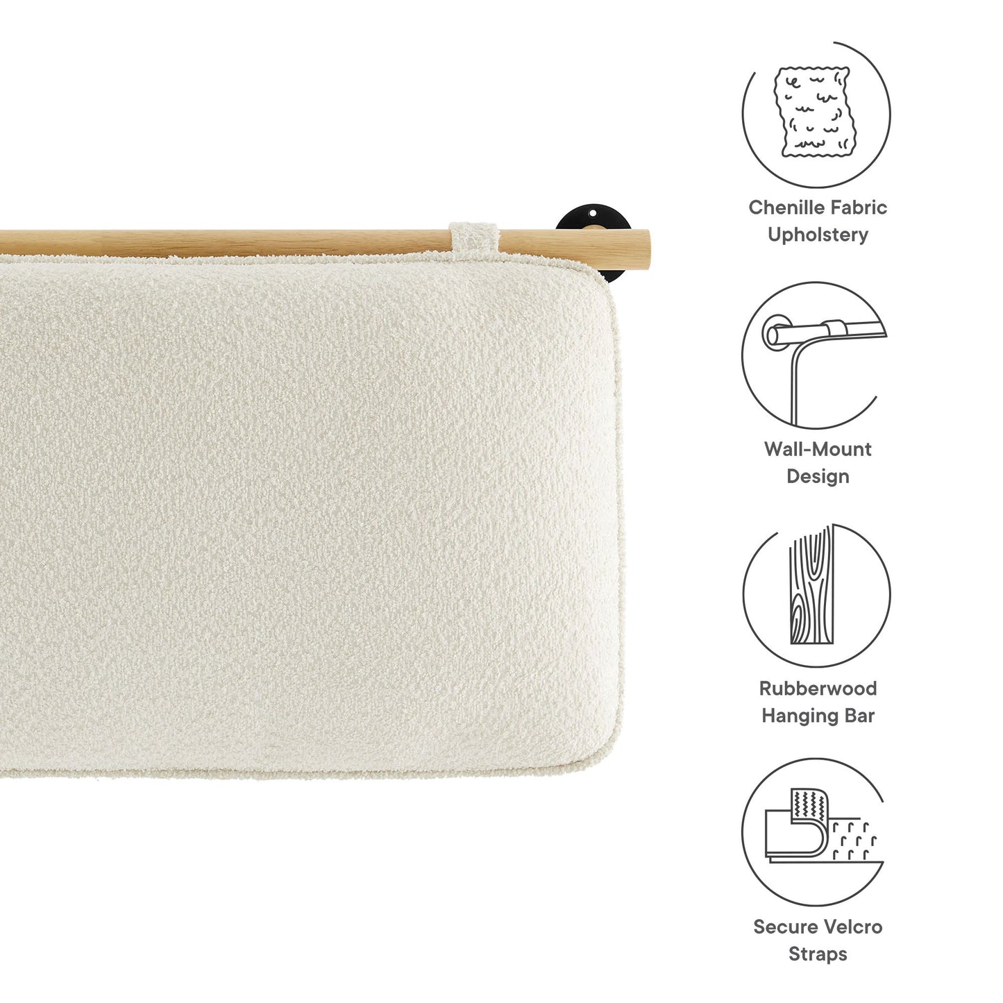 Anela Wall-Mounted Upholstered Headboard