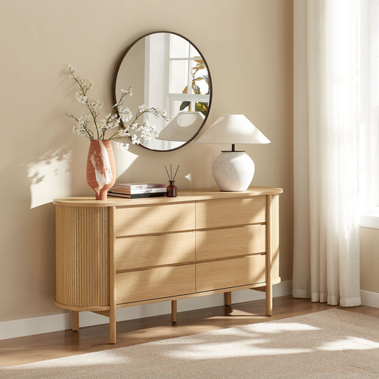 Cadence 6-Drawer Curved Dresser