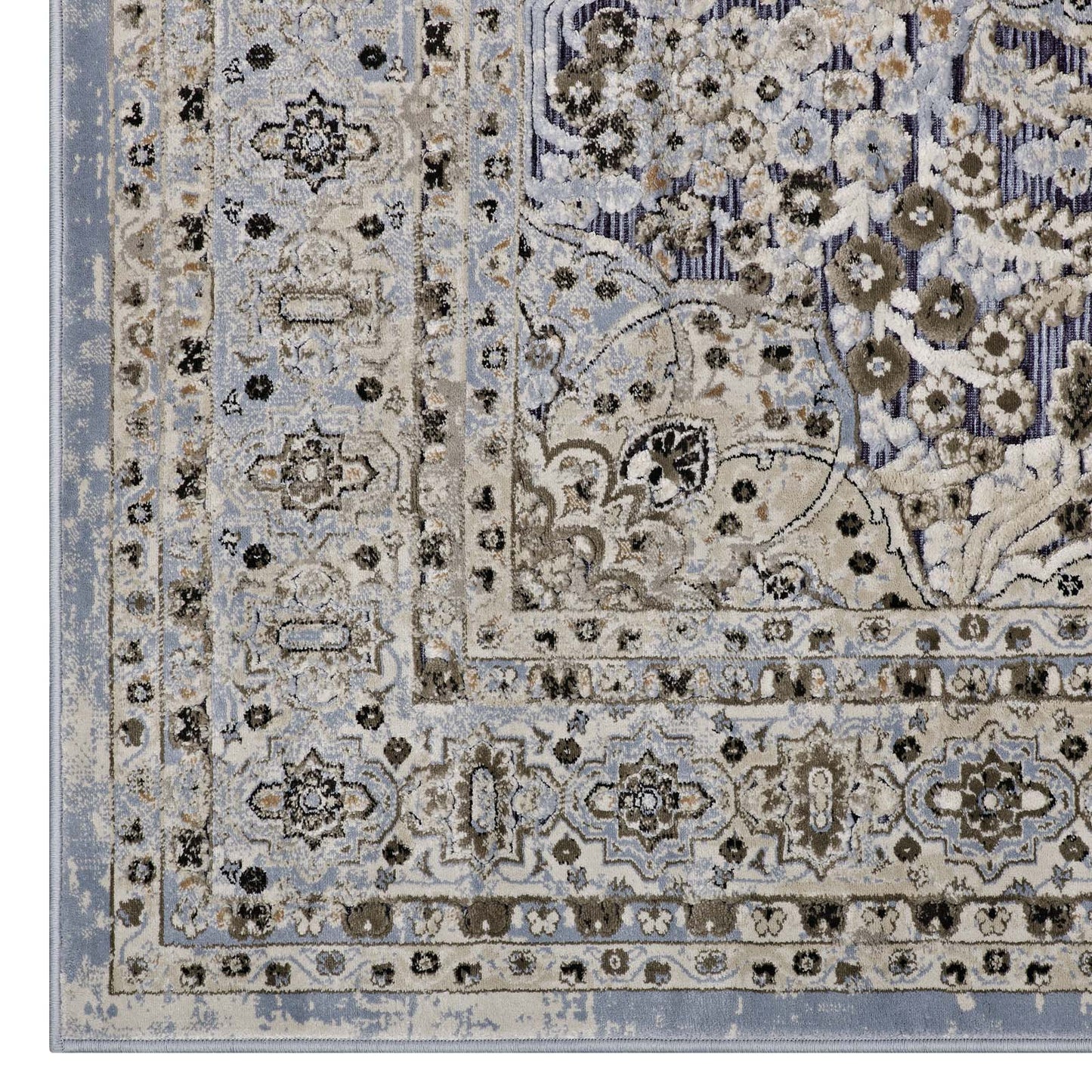 Elqenna Ornate Vintage Floral Turkish Area Rug