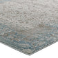 Dilys Distressed Vintage Floral Lattice Area Rug