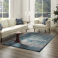 Cynara Distressed Floral Vintage Medallion Area Rug