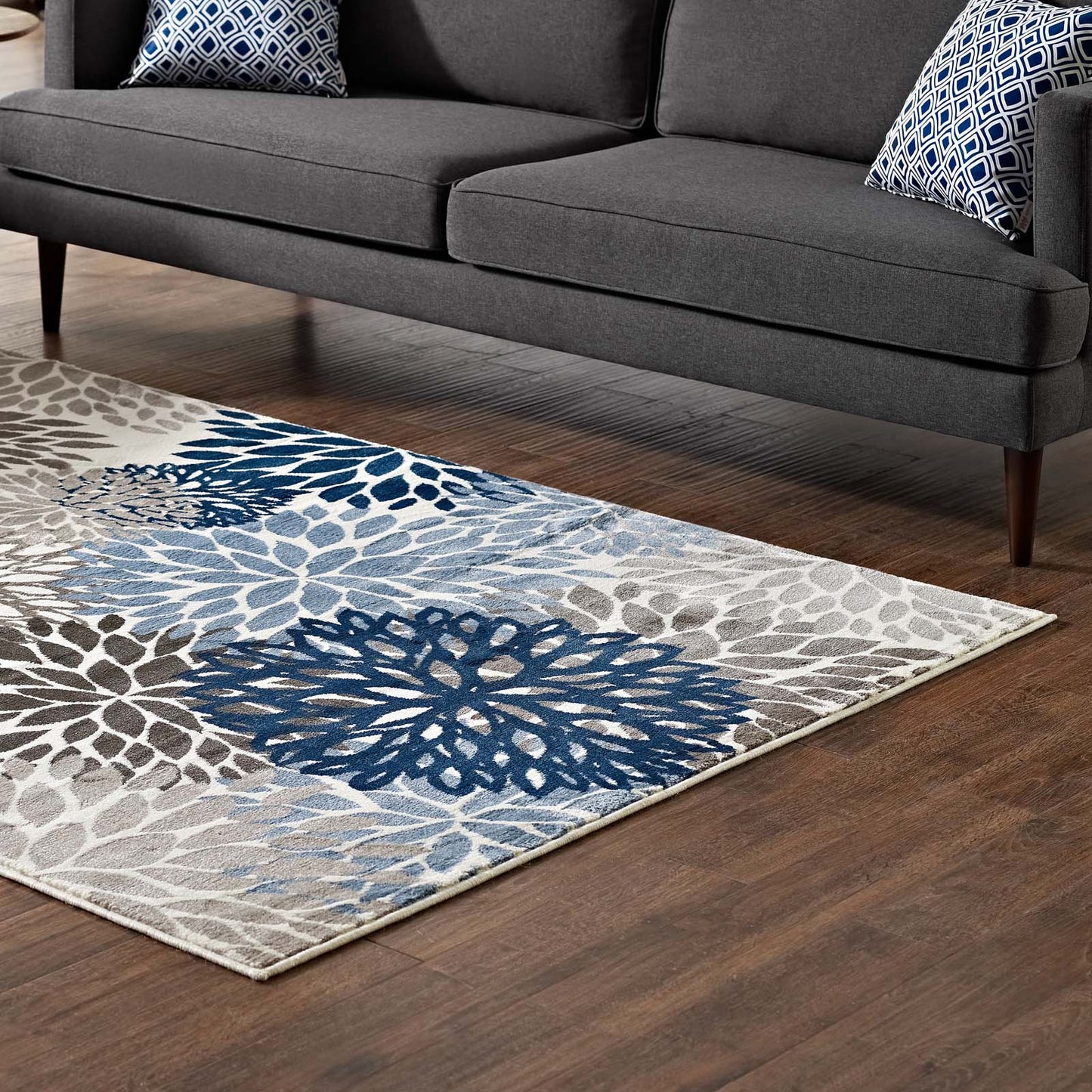 Calithea Vintage Classic Abstract Floral Area Rug